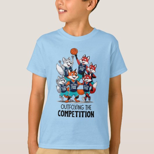 Basketballfüchse überfüttern die Wettkämpfer T-Shirt (Vorderseite)