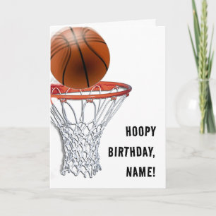 BASKETBALLGEBURTSTAGSKARTEN KARTE