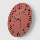 Basketballgemälde Große schwarze Zahlen Sportwagen Große Wanduhr (Winkel)