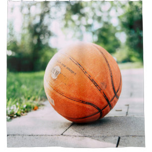 Basketballgeschenk Duschvorhang