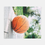 Basketballgeschenk Fleecedecke (Vorderseite (Horizontal))