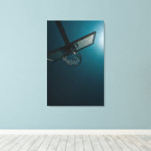 Basketballgeschenk Leinwanddruck (Insitu (Holzboden))