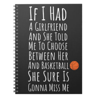 Basketballgeschenke für Jugendliche Notizblock