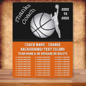 Basketballgeschenke für Trainer. Basketballtrainer Fotoplatte
