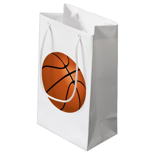 Basketballgeschenktasche Kleine Geschenktüte (Rückseite Schrägansicht)