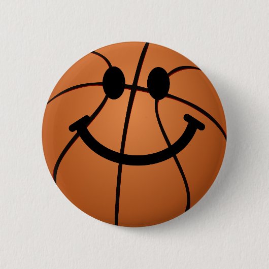 Basketballgesicht Button (Vorderseite)