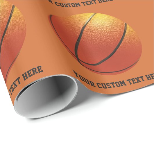 Basketballgewohnheits-Packpapier Geschenkpapier (Rolleneckpunkt)
