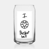 Basketballglas Dosenglas (Rückseite)