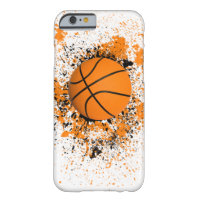 Basketballgrunge-Farben-Spritzer-orange schwarzes