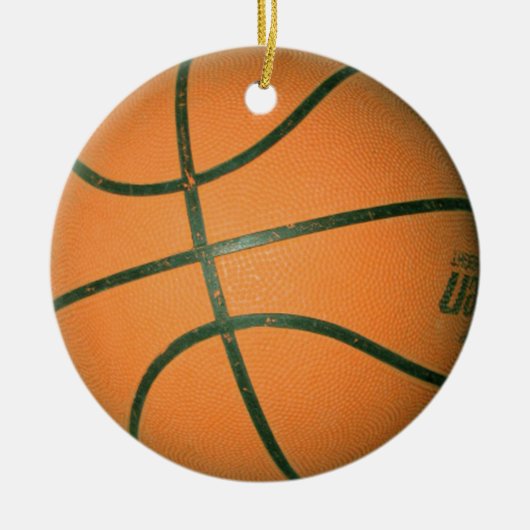 Basketballhalskette Keramik Ornament (Vorne)