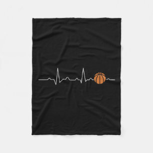 Basketballherz 1 fleecedecke