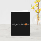 Basketballherz 1 karte (Gelbe Blume)