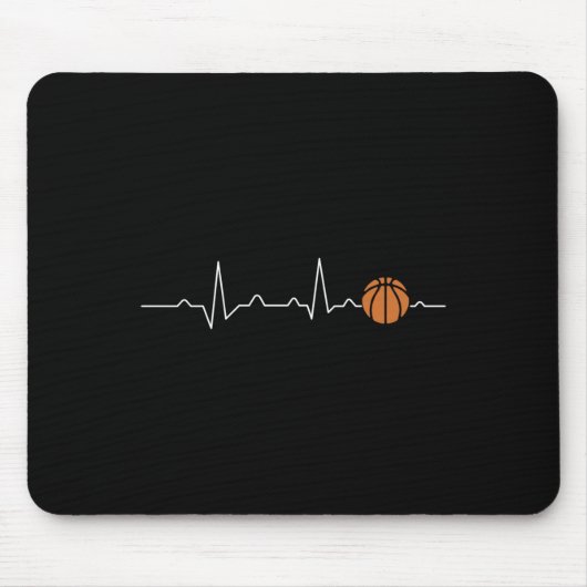 Basketballherz 1 mousepad (Vorne)