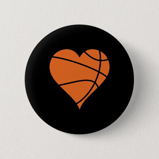 Basketballherz 2 button (Vorderseite)