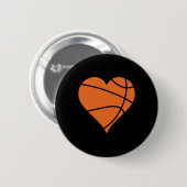 Basketballherz 2 button (Vorne & Hinten)