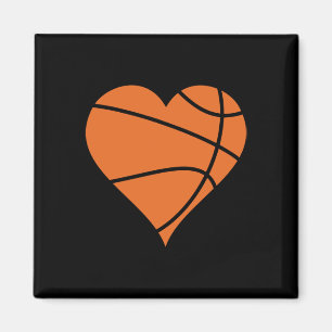 Basketballherz 2 magnet