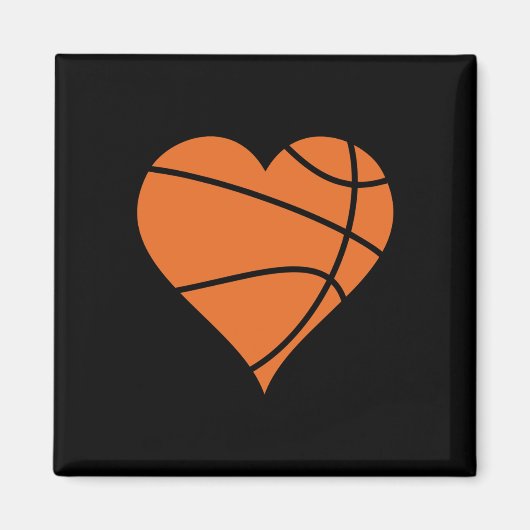 Basketballherz 2 magnet (Vorne)