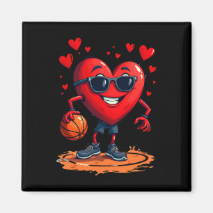 Basketballherz - Liebe und Hopfendesign für Magnet