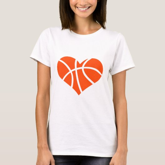 Basketballherz T-Shirt (Vorderseite)