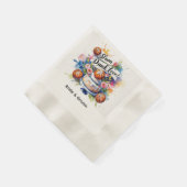 Basketballhochzeit Serviette (Ecke)