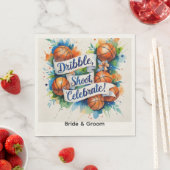 Basketballhochzeit Serviette (Beispiel)