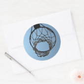 Basketballhupensticker Runder Aufkleber (Umschlag)