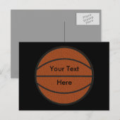 Basketballkarte Postkarte (Vorne/Hinten)