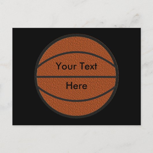 Basketballkarte Postkarte (Vorderseite)