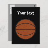 Basketballkarte Postkarte (Vorne/Hinten)