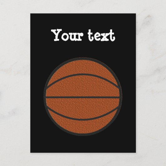 Basketballkarte Postkarte (Vorderseite)