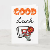 Basketballkarten viel Glück Karte (Vorderseite)