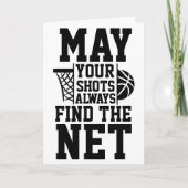 Basketballkarten viel Glück Karte (Vorderseite)