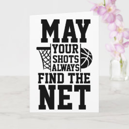 Basketballkarten viel Glück Karte