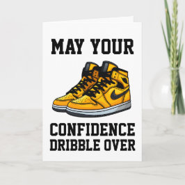 Basketballkarten viel Glück Karte