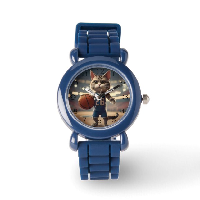 Basketballkatze, Armbanduhr (Vorderseite)
