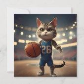 Basketballkatze, Einladung (Rückseite)