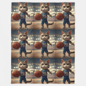 Basketballkatze, Fleecedecke (Vorderseite)