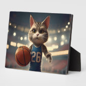 Basketballkatze, Fotoplatte (Seite)