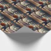 Basketballkatze, Geschenkpapier (Ecke)