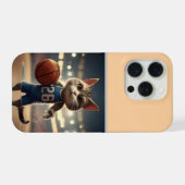 Basketballkatze, iPhone Hülle (Rückseite (Horizontal))