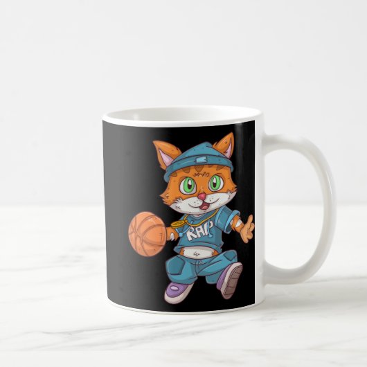 Basketballkatze Kaffeetasse (Rechts)