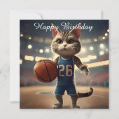 Basketballkatze, Karte (Vorderseite)