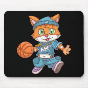 Basketballkatze Mousepad