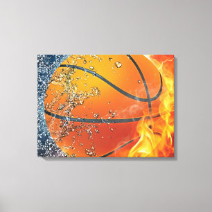 Basketballkissen Leinwanddruck