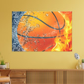 Basketballkissen Leinwanddruck (Insitu (Wohnzimmer))