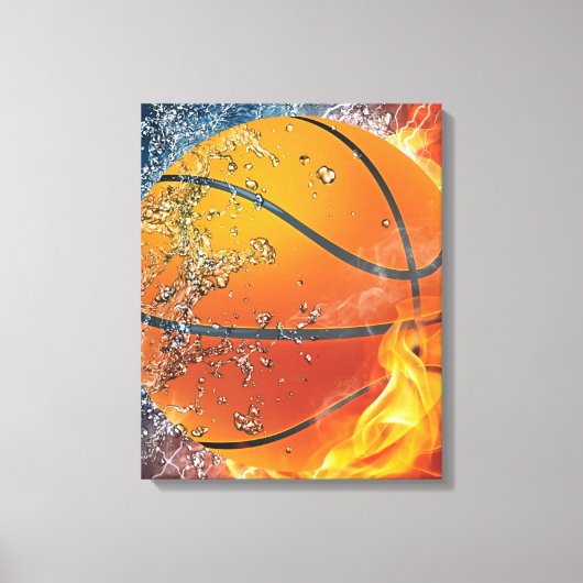 Basketballkissen Leinwanddruck (Vorderseite)