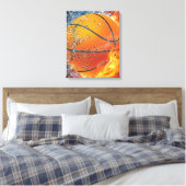 Basketballkissen Leinwanddruck (Insitu (Schlafzimmer))