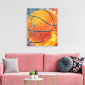 Basketballkissen Leinwanddruck (Insitu (Wohnzimmer))