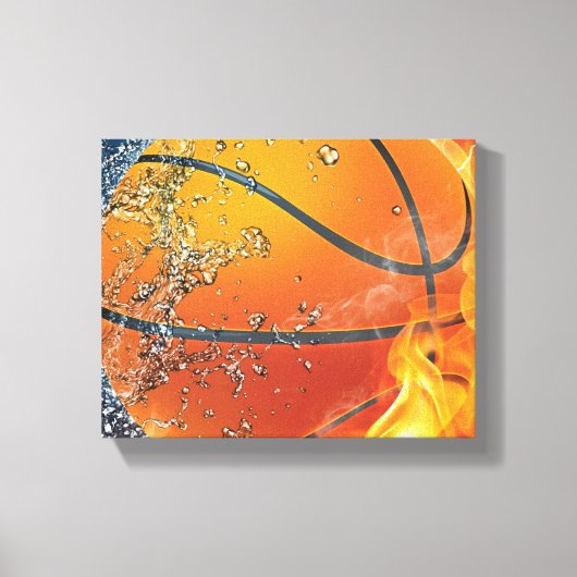 Basketballkissen Leinwanddruck (Vorderseite)