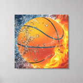 Basketballkissen Leinwanddruck (Vorderseite)